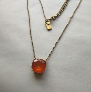 Kate Spade gumdrop necklace in orange